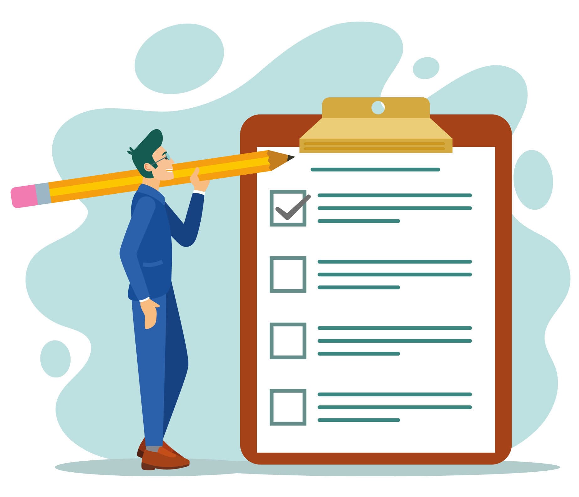 Online survey illustration